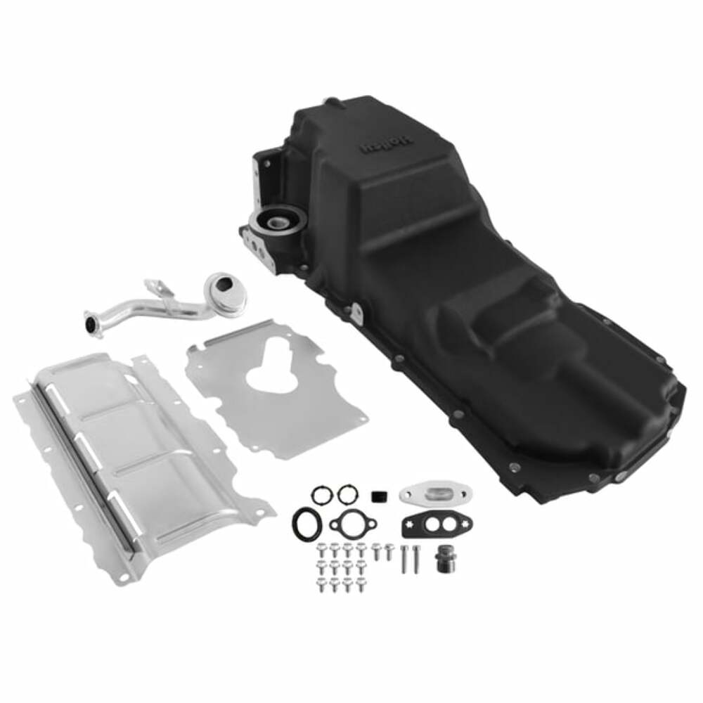 Fits 1988-2000 GMC C2500 Gm Lt Swap Oil Pan-4Wd/Truck/Off-Road-Black 302-24BK