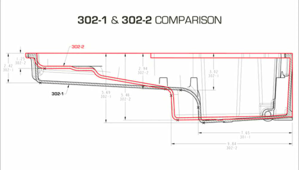 GM LS Swap Oil Pan - Carbon Black Ceramic - additional front clearance - 302-2BK