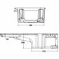 GM LS Swap Oil Pan - Carbon Black Ceramic - additional front clearance - 302-2BK