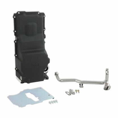 Fits 1955-87 Gm Ls Swap Oil Pan; Additional Front Clearance-Black Finish-302-3BK