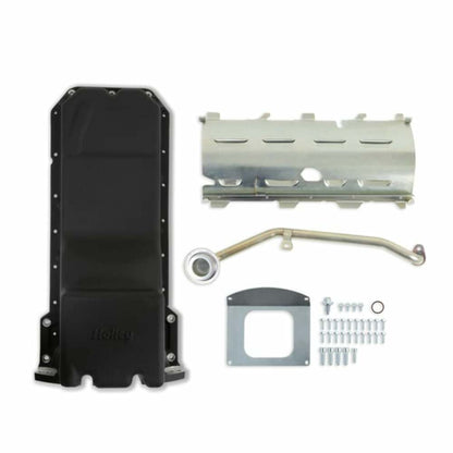 Holley Gen III Hemi Swap Oil Pan - Black 302-63BK