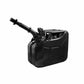 Wavian - Steel Jerry Can, Gas Can, Fuel Can 10L (2.6 Gallon)-Black 3024