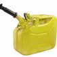 Wavian - Steel Jerry Can, Gas Can, Fuel Can 10L (2.6 Gallon)-Yellow 3025