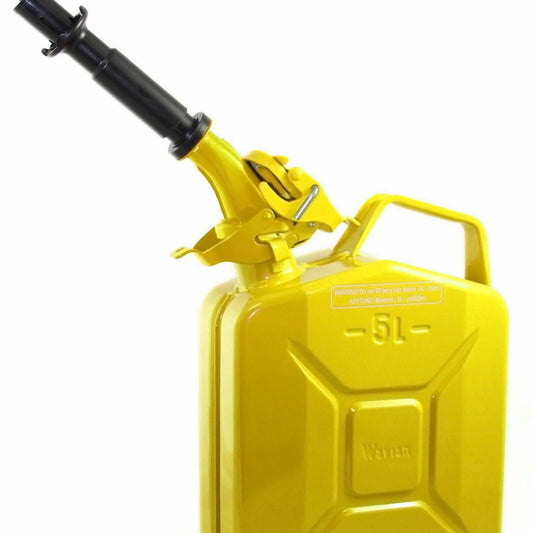 Wavian - Steel Jerry Can, Gas Can, Fuel Can 5L (1.3 Gallon)-Yellow 3026 - Tools and Tool Parts Car Part People