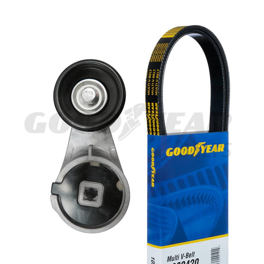 1986-88 Ford Thunderbird Serpentine Belt Drive Component Kit Goodyear 3030