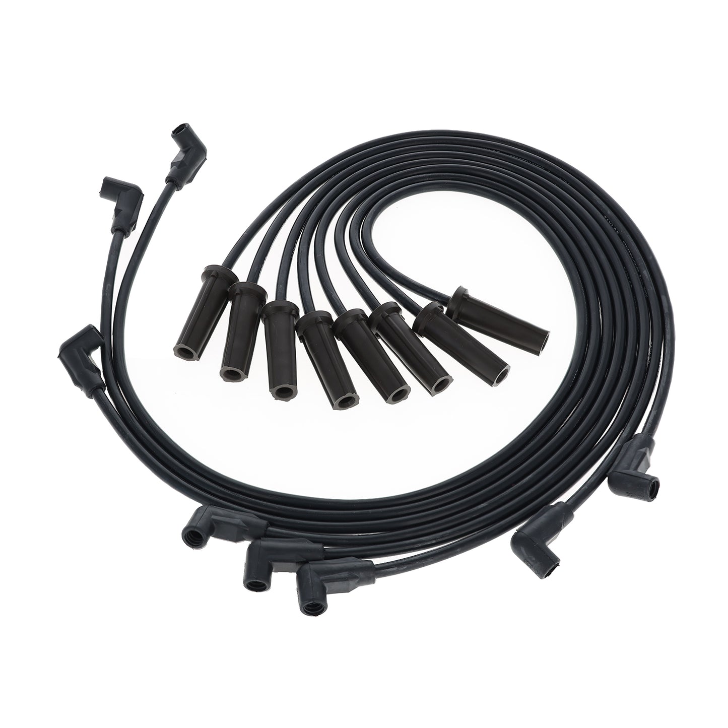 Spark Plug Wire Set 1987-1996 Chevrolet; GMC 8mm Silicone 500 ohm/ft Black 51029