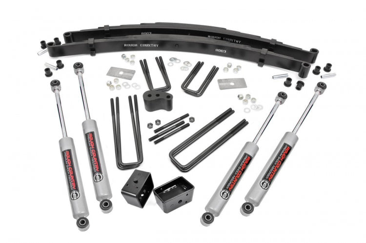 Fits Dodge W100 Truck/W200 Truck 4WD (1974-1977) 4" Lift Kit; Rear Blocks; 305.2