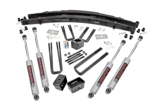 Rough Country 4 Inch Lift Kit - Rear Blocks - Dodge W100 Truck/W200 Truck 4WD (1974-1977) - 306.2