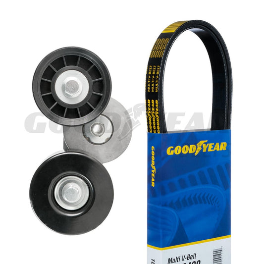 2002-2003 Jeep Liberty Serpentine Belt Drive Component Kit Goodyear 3096
