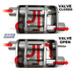 Universal 2-3/4 Varitune Adjustable Muffler Double Offset (439 Stainless)-31025 - Car Part People