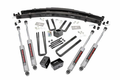 Fits Dodge W100 Truck (86-89)/W200 Truck (78-80) 4" Lift Kit; Rear Blocks; 311.2