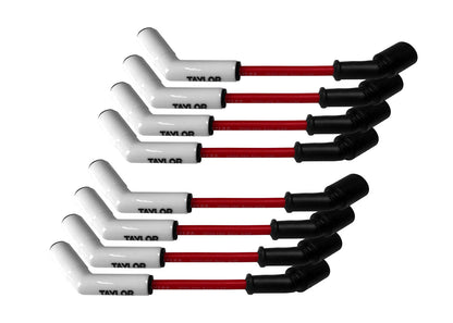 Spark Plug Wire Set Universal 8mm Silicone Spiro Pro 135? 350 ohm/ft Red 75245