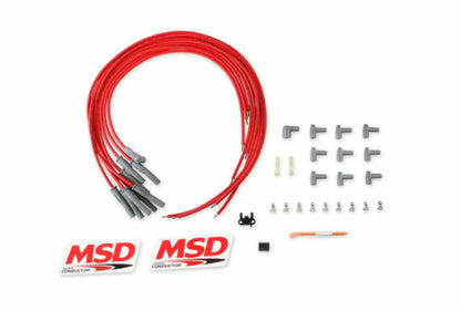 MSD Ignition 31189 Red Universal 8.5mm Spark Plug Wire Set
