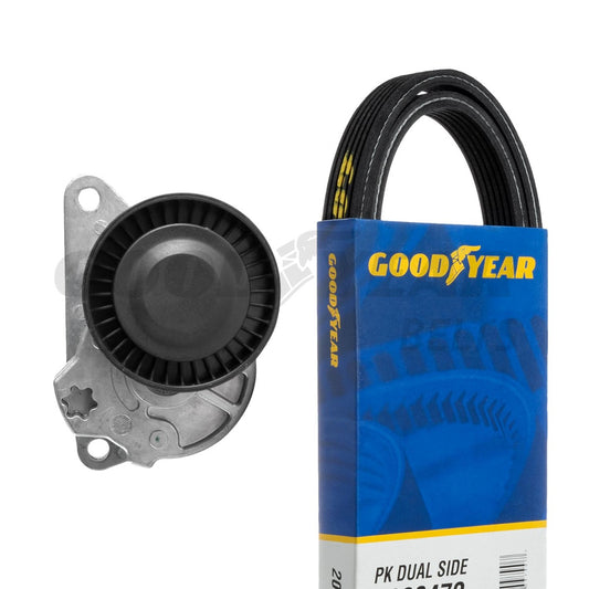 2000-2004 Volvo S40 Serpentine Belt Drive Component Kit Goodyear 3123