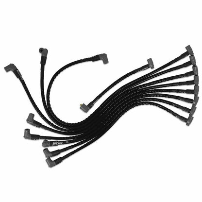 Sleeved Spark Plug Wires for SBC over valve cover, HEI - 31351