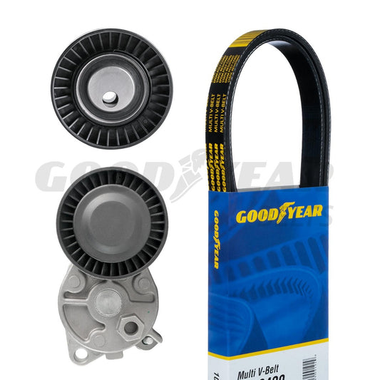 2001-2005 BMW 320i Serpentine Belt Drive Component Kit Goodyear 3137