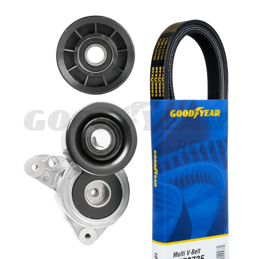 2006-2011 Honda Civic Serpentine Belt Drive Component Kit Goodyear 3153