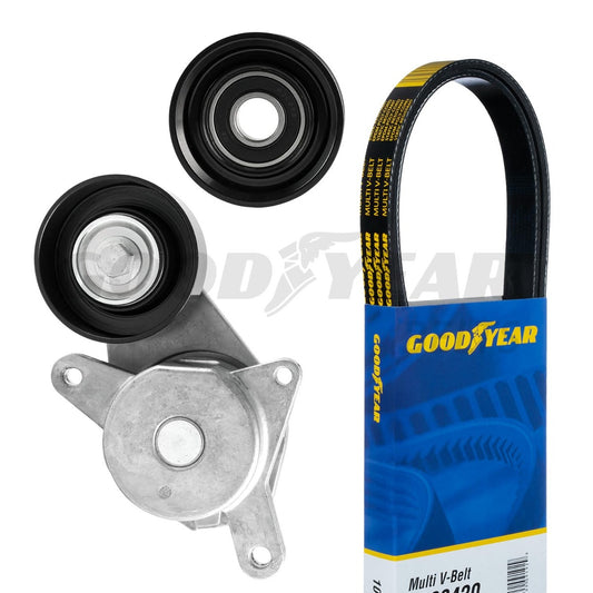 2003-2008 Mazda 6 Serpentine Belt Drive Component Kit Goodyear 3168
