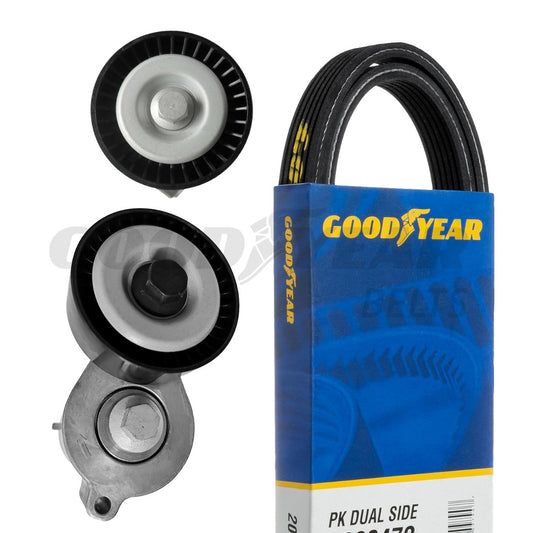 2006-2015 VW Beetle Serpentine Belt Drive Component Kit Goodyear 3172