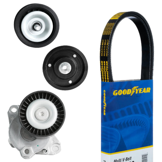 2006-2007 Mercedes C350 Serpentine Belt Drive Component Kit Goodyear 3173