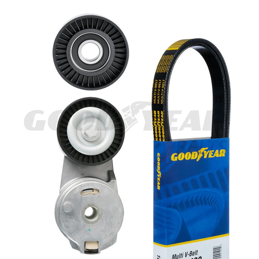 2006-2008 Jeep Commander Serpentine Belt Drive Component Kit Goodyear 3183