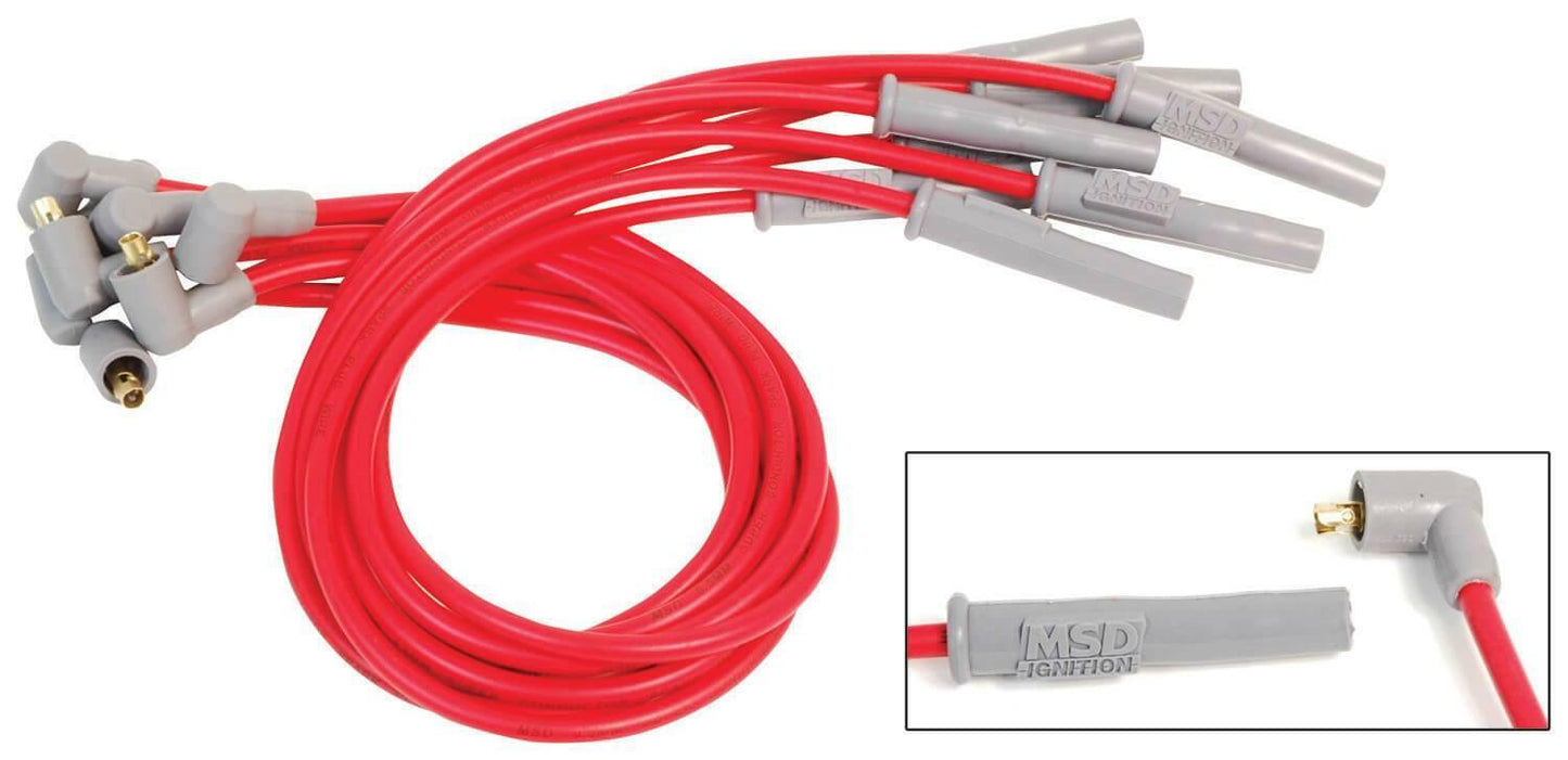 MSD 31949 Super Conductor Spark Plug Wire Set, 4 Cyl., 22R - For Toyota Trucks, 79-92