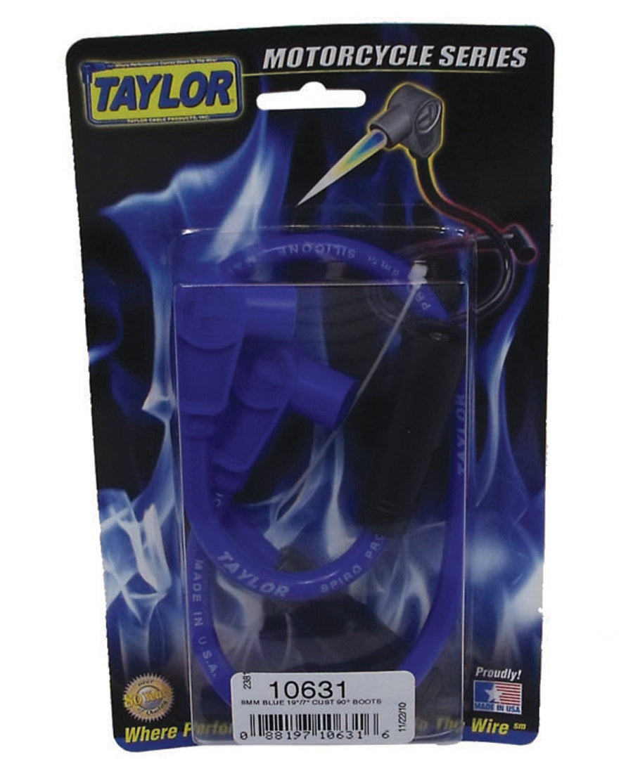 Spark Plug Wire Set 1999-2011 Harley-Davidson 8mm Silicone Spiro Pro 90? 10631