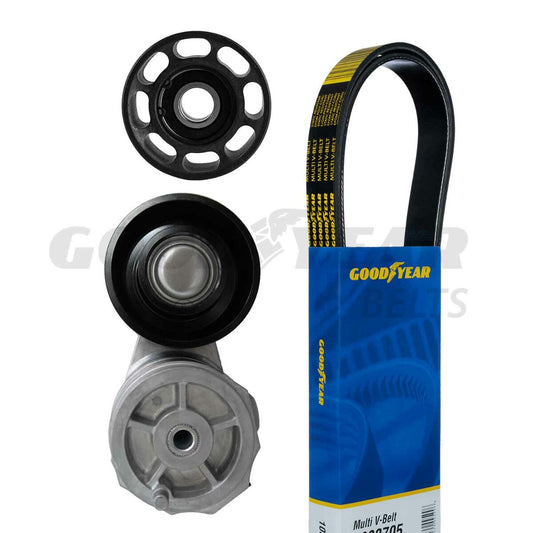 2008-2010 Int'l 4100 Serpentine Belt Drive Component Kit Goodyear 3266