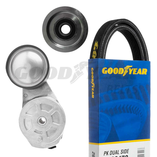 2011-2014 Mack LEU Serpentine Belt Drive Component Kit Goodyear 3279