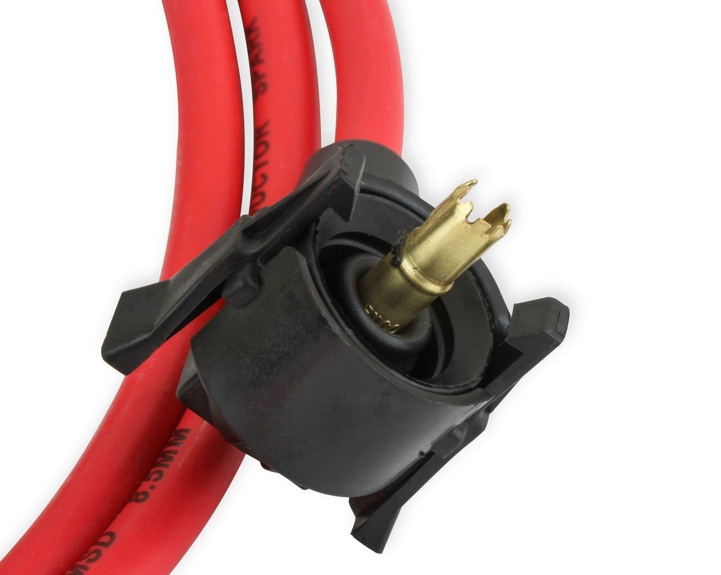 MSD 32999 - Super Conductor Spark Plug Wire Set, 2000 Ford 3.8L V-6 Mustang - Red jacket