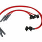 MSD 32999 - Super Conductor Spark Plug Wire Set, 2000 Ford 3.8L V-6 Mustang - Red jacket