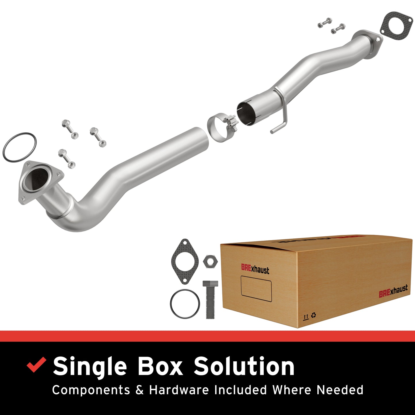 2001-2010 Chevrolet Silverado 2500 HD Direct-Fit Front Pipe Kit 107-0294