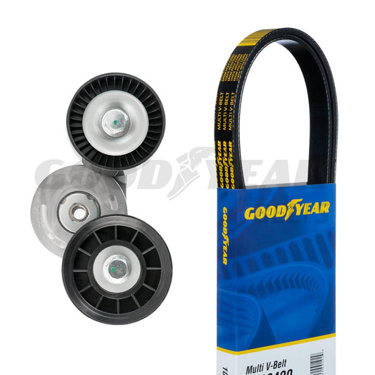 2000-2007 Dodge Dakota Serpentine Belt Drive Component Kit Goodyear 3316