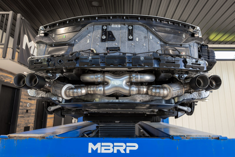 2020-2024 Chevrolet Corvette Stingray 3" Cat-Back; Quad Split Rear 4.5" S70413CF - Cat Back Exhaust Car Part People