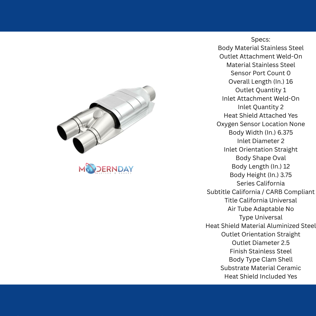 1981-95 Ford E-150 Eco Club Wagon Univ Catalytic Converter 2.5 333007 Magnaflow