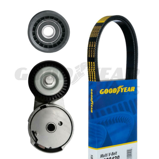 Fits Chrysler,Dodge,Jeep, Serpentine Belt Drive Component Kit Goodyear 3331 Open Box