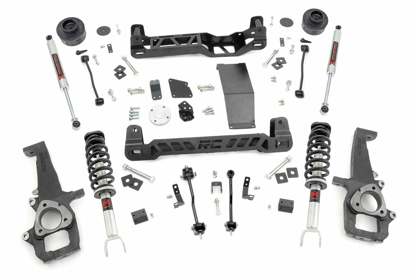 Fits Ram 1500 4WD (2012-2018 & Classic) 4 Inch Lift Kit; M1 Struts; 33340