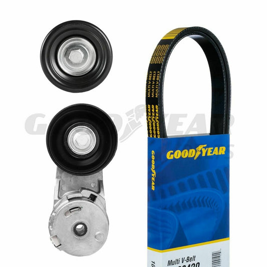 Fits Buick,Saab,Chevrolet, Serpentine Belt Drive Component Kit Goodyear 3336 Open Box