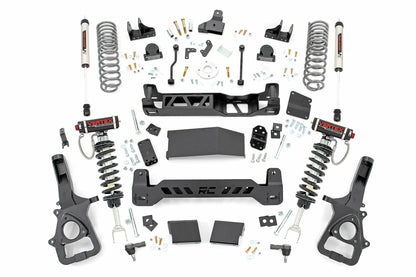 Fits Ram 1500 4WD (2019-2024) 6 Inch Lift Kit; Vertex/V2; Dual Rate Coils; 33457