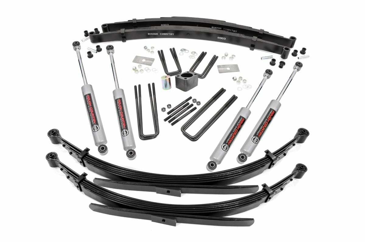 Fits Dodge W100 Truck/W200 Truck 4WD (1974-1977) 4" Lift Kit Rear Springs 336.2