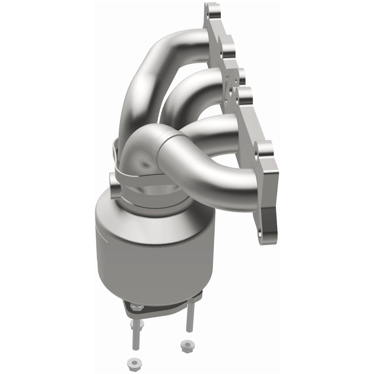 Catalytic Converter with Integrated Exhaust Manifold for HM Grade Federal / EPA Compliant Direct-Fit Manifold Catalytic