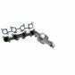 Catalytic Converter with Integrated Exhaust Manifold for HM Grade Federal / EPA Compliant Direct-Fit Manifold Catalytic