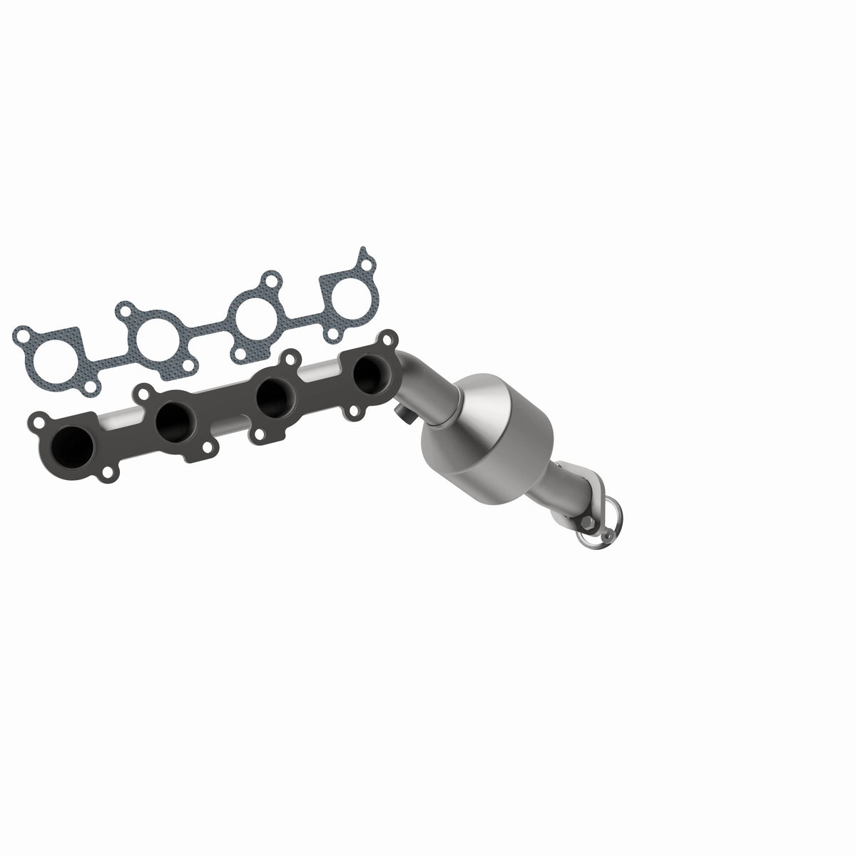 Catalytic Converter with Integrated Exhaust Manifold for HM Grade Federal / EPA Compliant Direct-Fit Manifold Catalytic