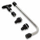 Dual Feed Fuel Line #6AN (Black) - 34-600BKQFT