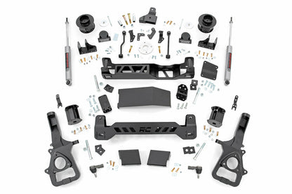Fits Ram 1500 4WD (2019-2024) 5 Inch Lift Kit; 22XL; Air Ride; 34430A