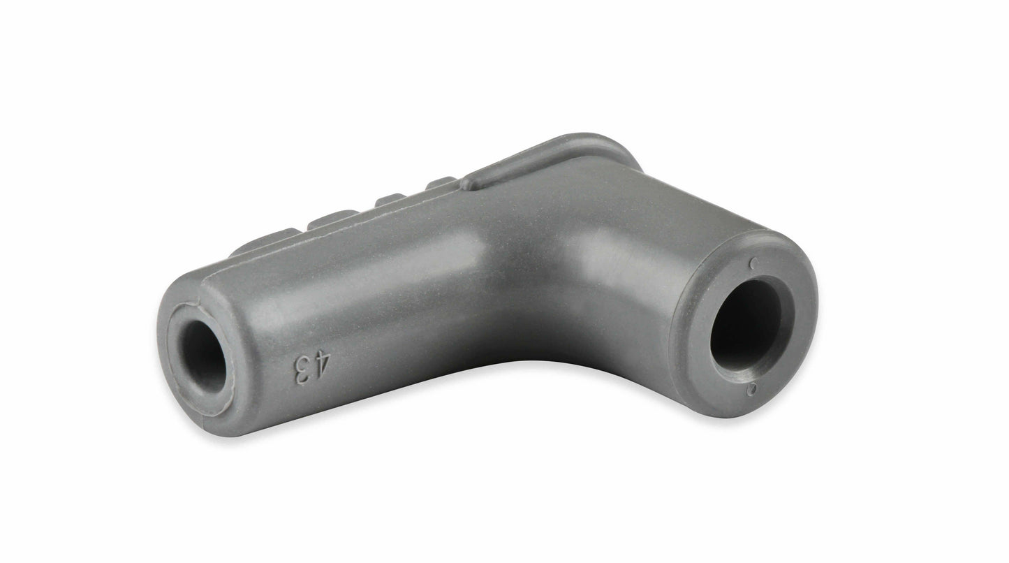 Boots, 90 Degree Logo Spark Plug, Gray Silicone 50EA - 34514