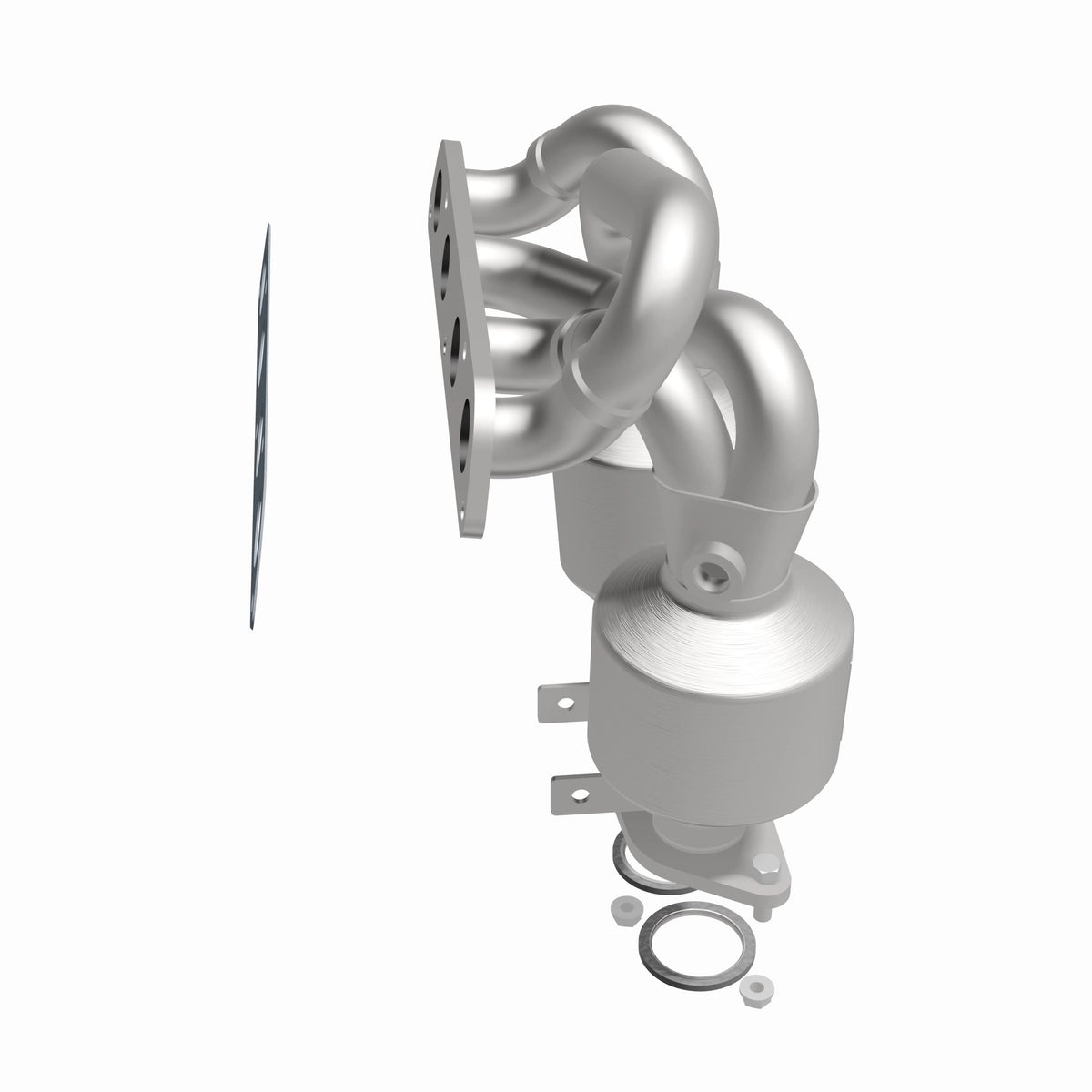 Catalytic Converter with Integrated Exhaust Manifold for HM Grade Federal / EPA Compliant Direct-Fit Manifold Catalytic