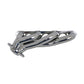 Fits 1987-1995 Ford F150 302 1-5/8 Shorty Exhaust Headers-Silver-35100