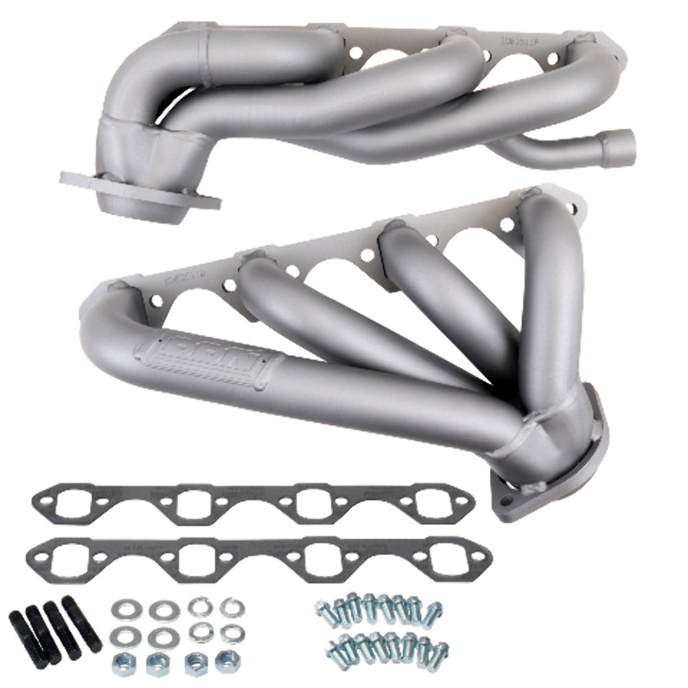 Fits 1987-1995 Ford F150 351W 1-5/8 Shorty Exhaust Headers-Titanium-3511 - Car Part People