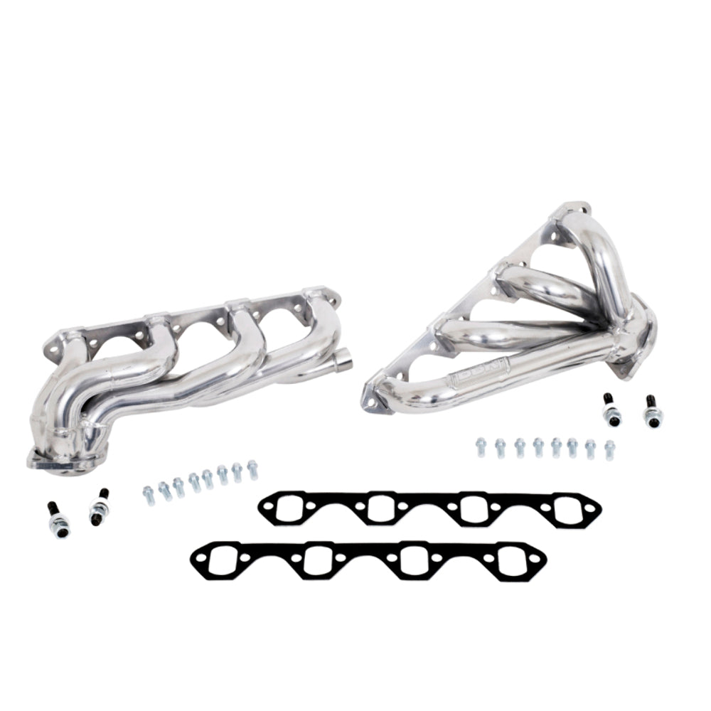 Fits 1987-1995 Ford F150 351W 1-5/8 Shorty Exhaust Headers-Silver-35110 - Car Part People